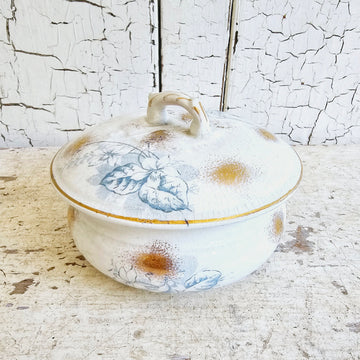 Vintage Ironstone Covered Dish