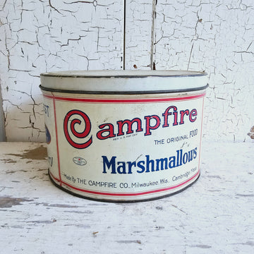 Vintage  ORIGINAL Campfire Marshmallow Tin