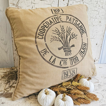 Vintage Style French Inspired Pillow