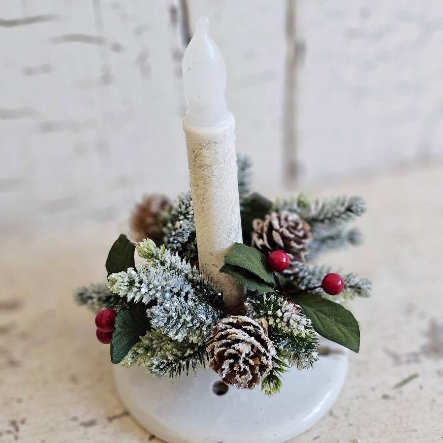 Vintage Ceramic Light Fixture Set