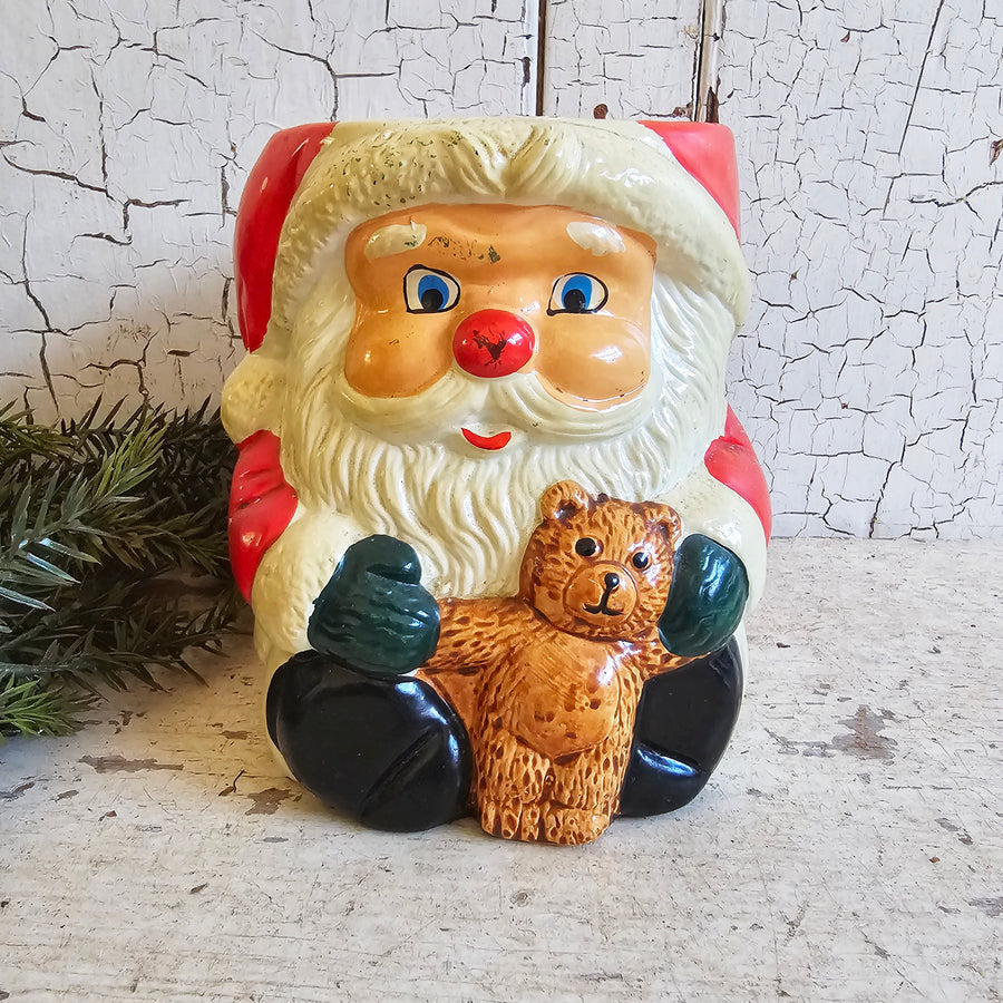 Vintage Santa Planter