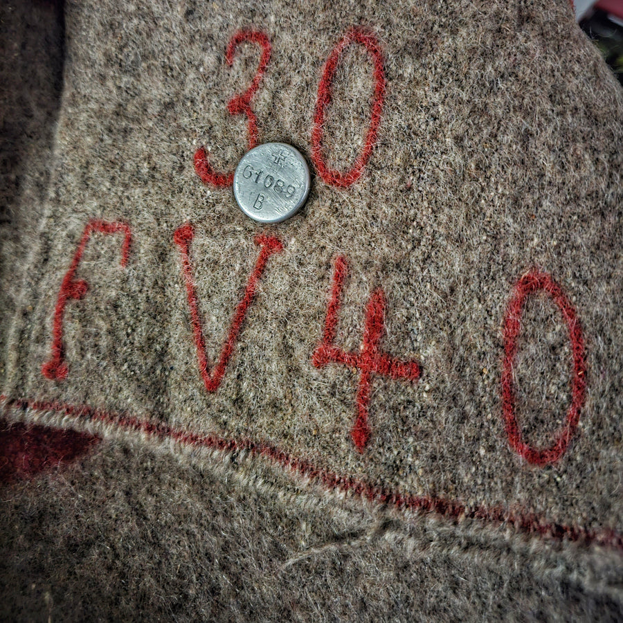 Vintage Original 1940 Swiss Army Blanket