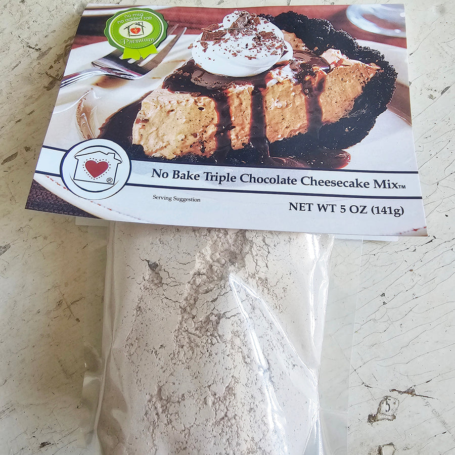 No Bake Triple Chocolate Cheesecake  Mix