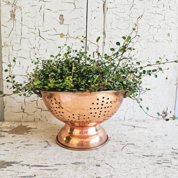 Vintage Copper and Brass Colander