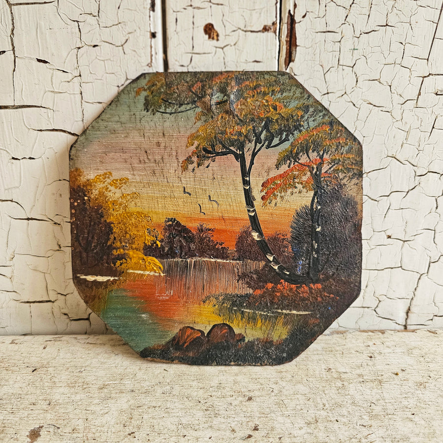 Original Vintage Acrylic Painting