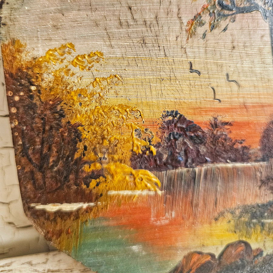 Original Vintage Acrylic Painting