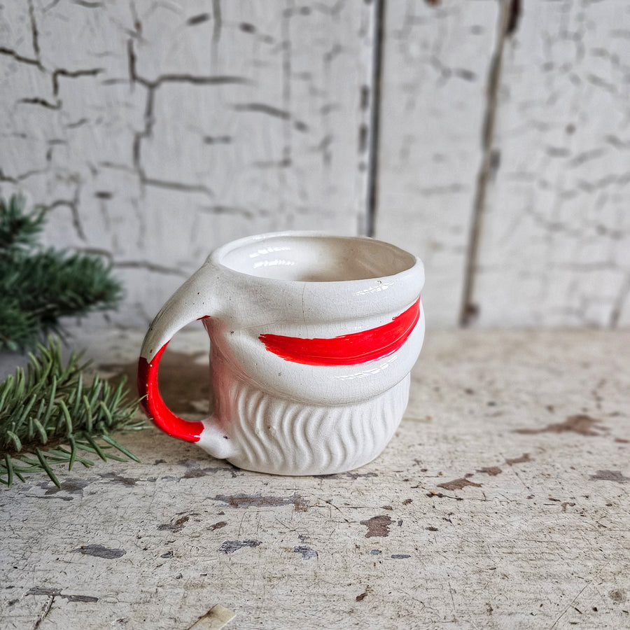 Vintage Winking Santa Mug