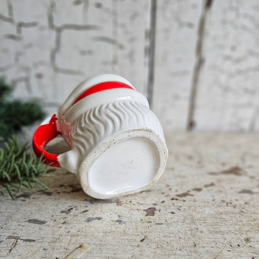 Vintage Winking Santa Mug