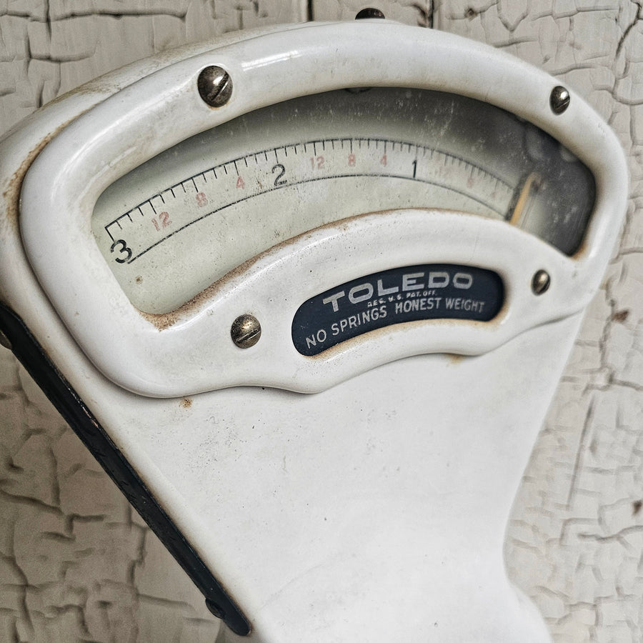 Vintage Porcelain Toledo Scale