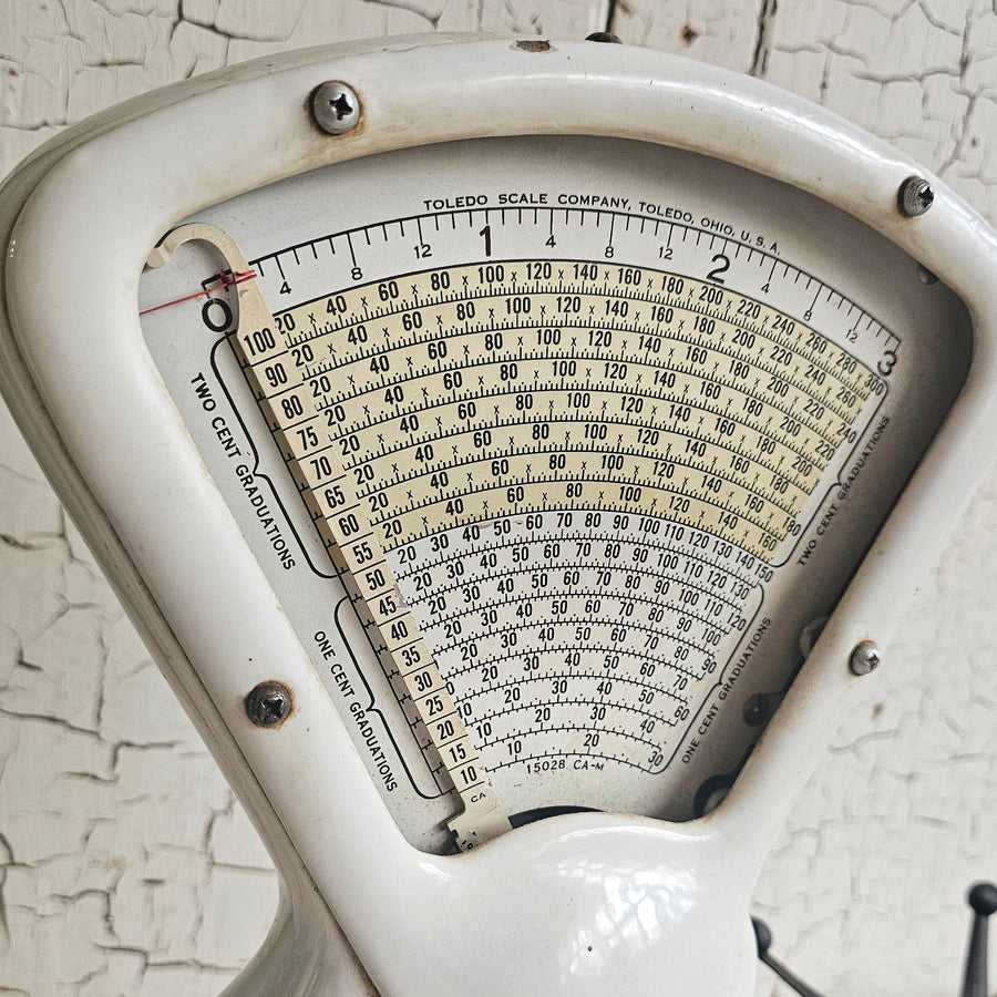 Vintage Porcelain Toledo Scale
