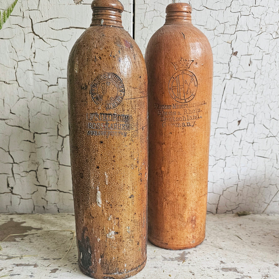 Vintage German Stoneware Bottle