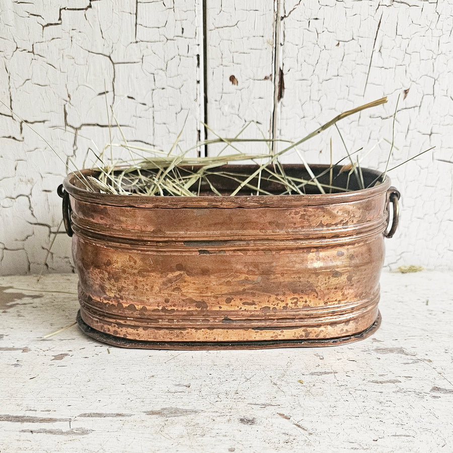 Vintage Turkish Back Copper Planter