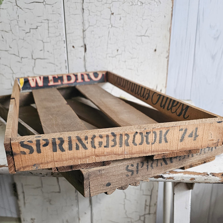 Vintage Wood Berry Tray