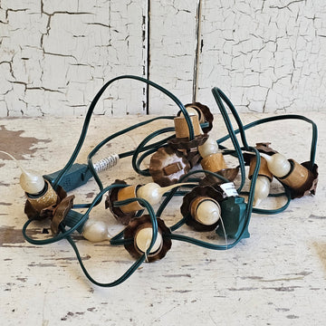 Vintage Rustic String of Clip On  Lights
