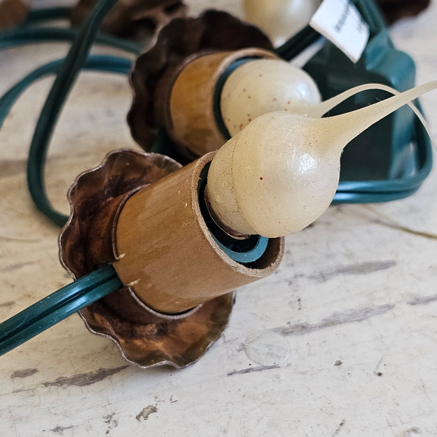 Vintage Rustic String of Clip On  Lights