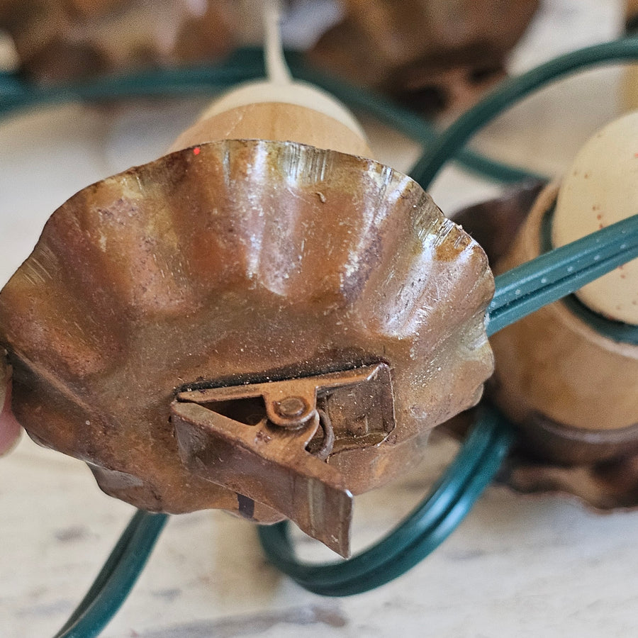 Vintage Rustic String of Clip On  Lights