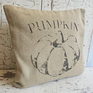 Grainsack Pillow ....PUMPKIN