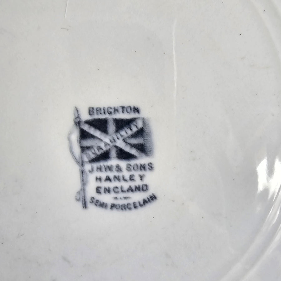 Vintage Brighton Blue Transferware Ironestone Plate