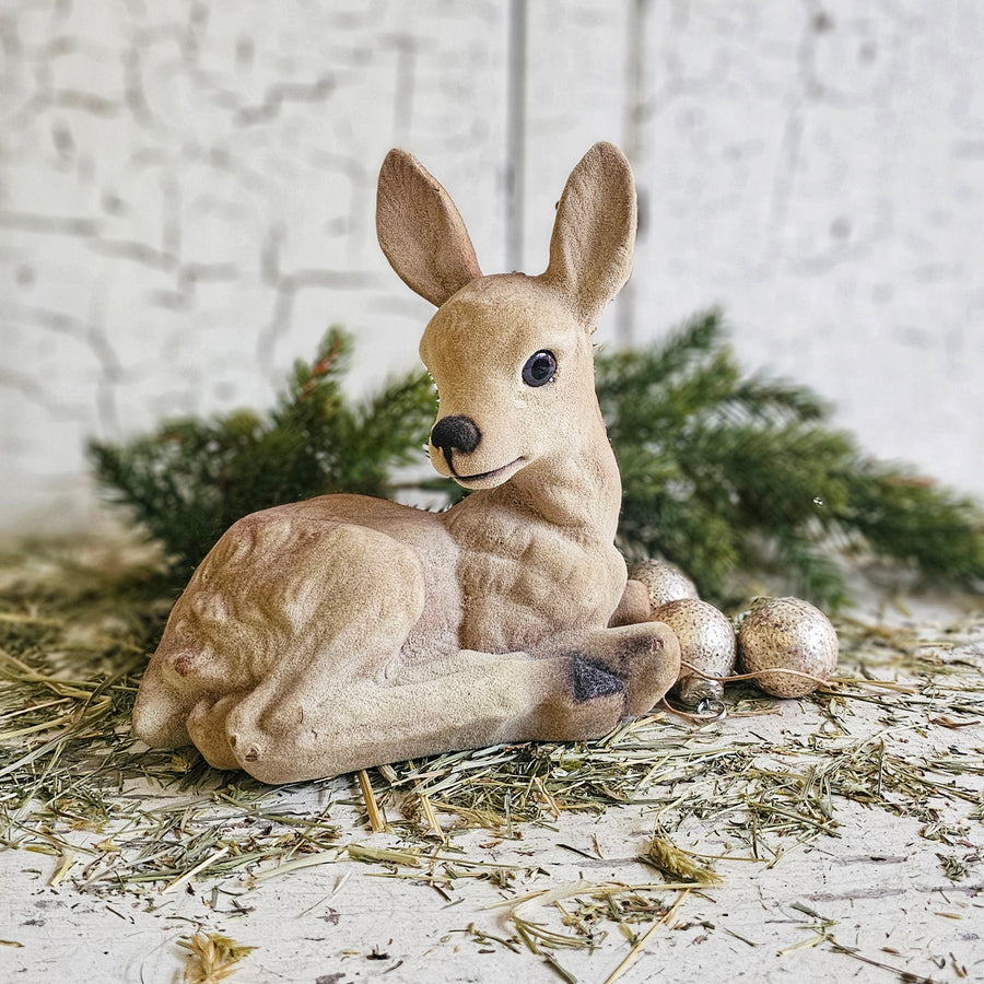 Vintage Felted  Deer