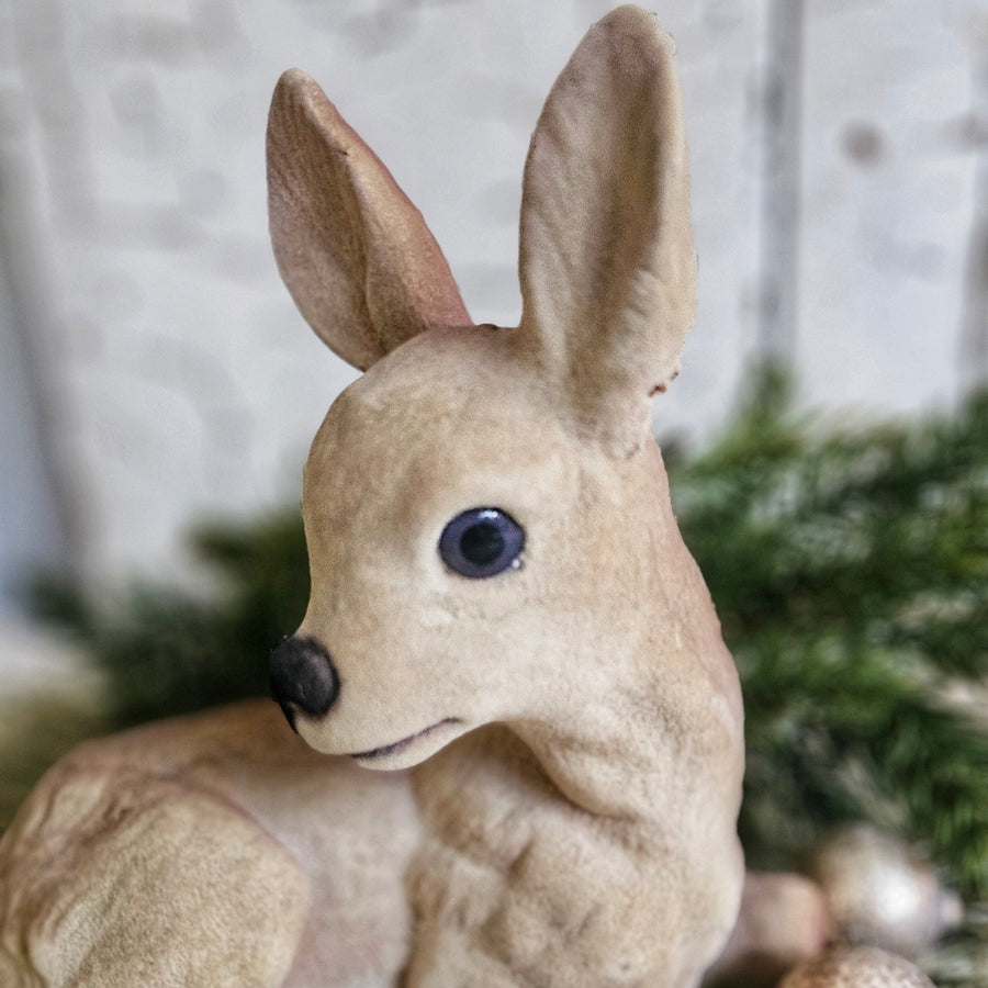 Vintage Felted  Deer