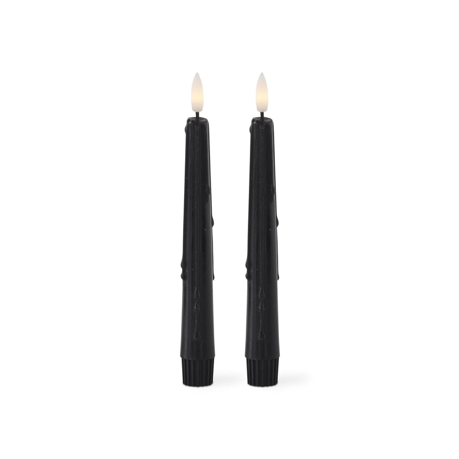 Black Drip Timer Taper Pair