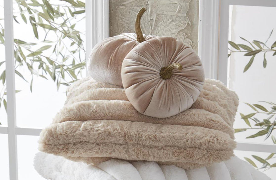 Faux Fur Soft Pillow - Tan