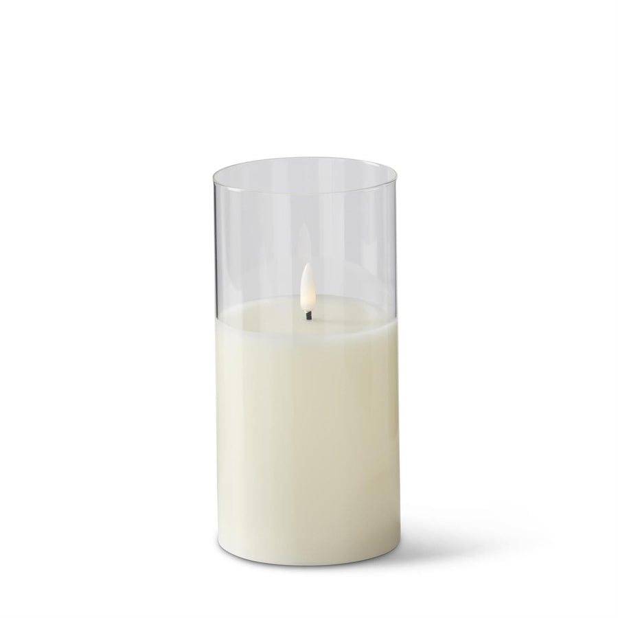 Glass Votive Battery Operated Candle with Remote
