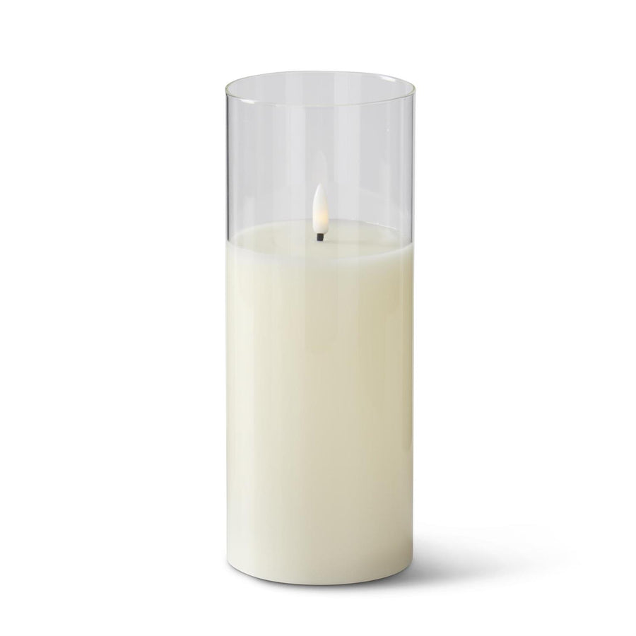 Glass Votive Battery Operated Candle with Remote