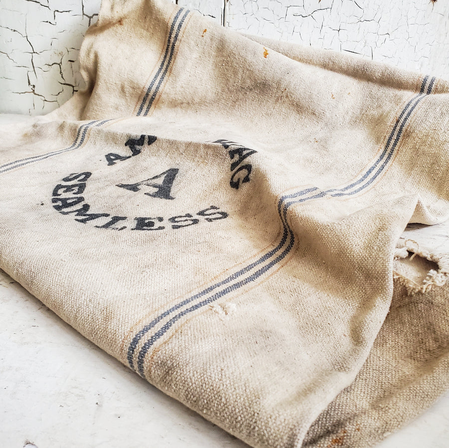 Vintage Amos Keag Grain Sack