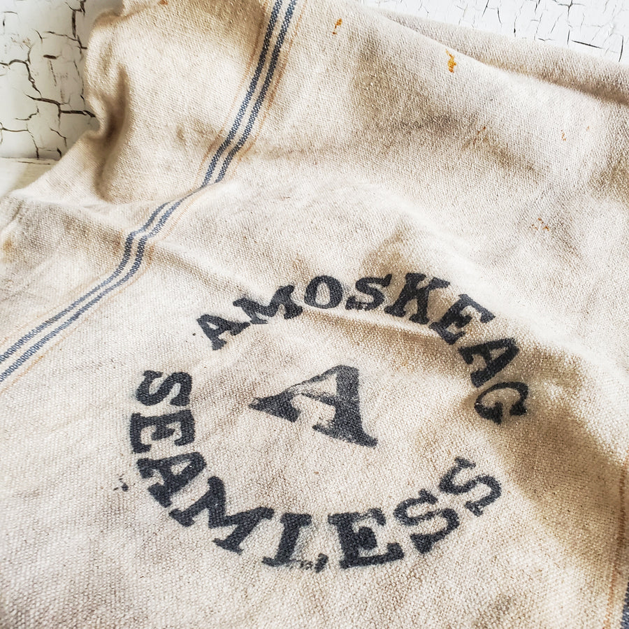 Vintage Amos Keag Grain Sack