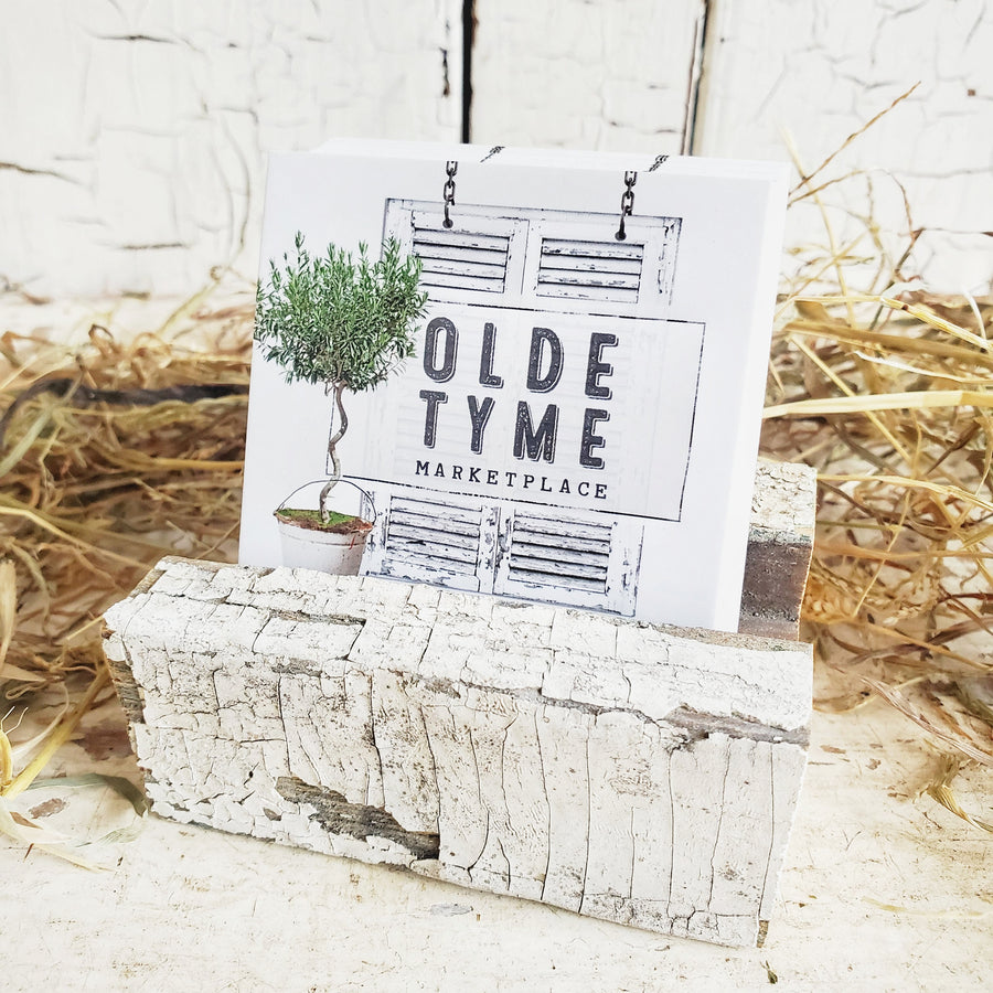 Vintage Architectural Salvage Piece-Business Card Holder