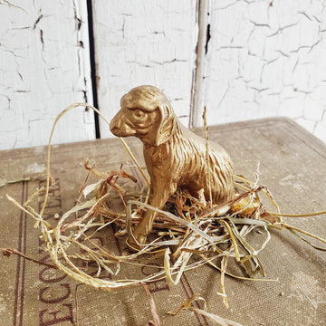 Vintage Brass Dog figurine
