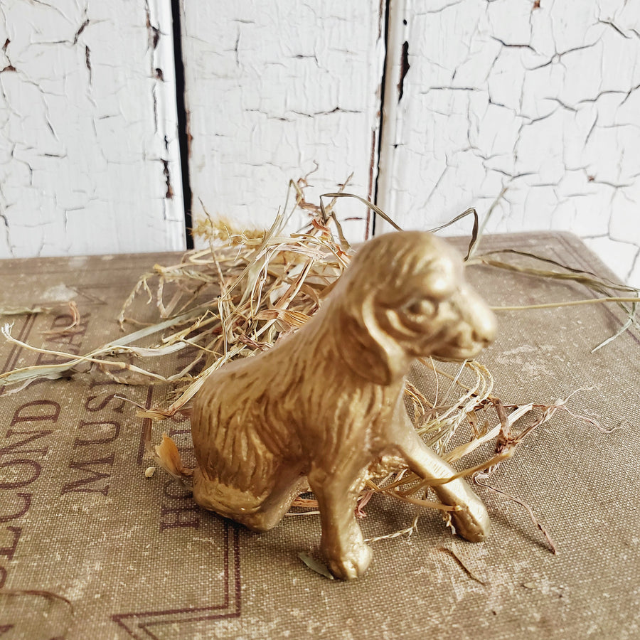 Vintage Brass Dog figurine