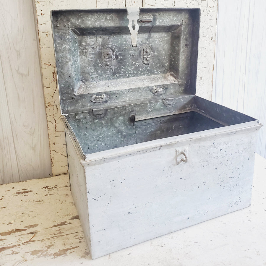 Vintage Zinc Document Box
