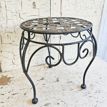 Chippy Coated Wrought Iron  Plant Stand