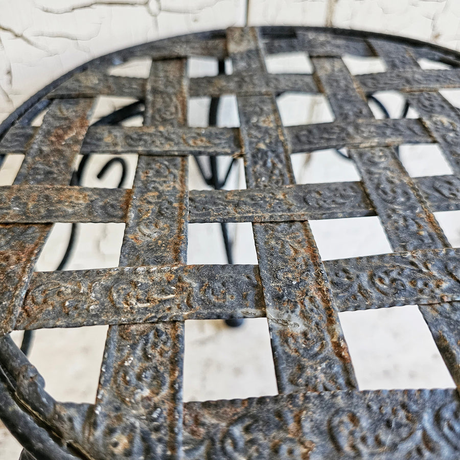 Chippy Coated Wrought Iron  Plant Stand