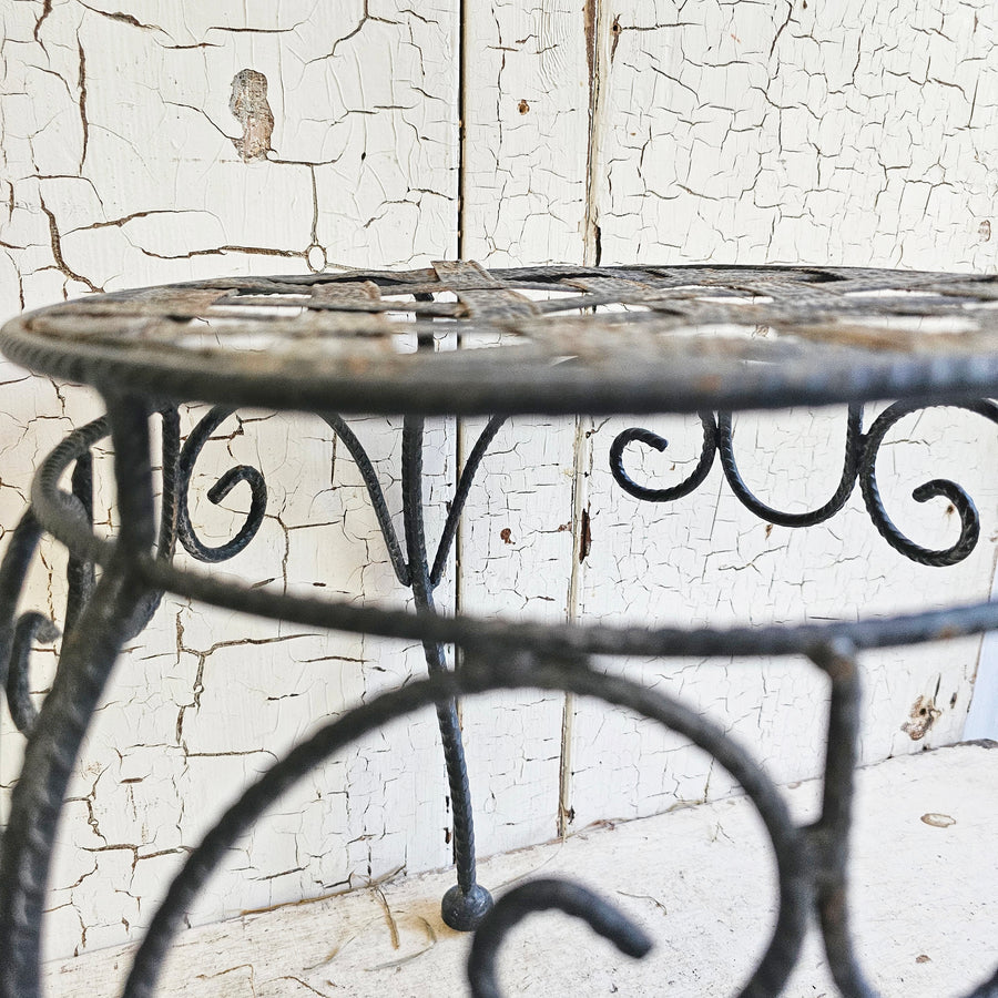 Chippy Coated Wrought Iron  Plant Stand