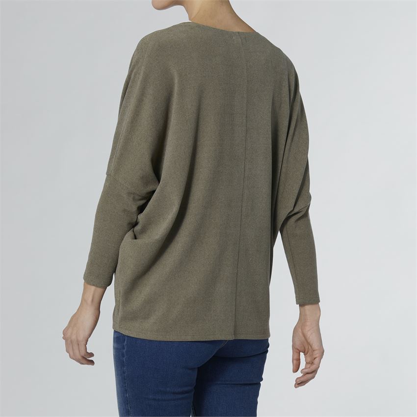 Holly Soft Brushed Cardigan- Olive