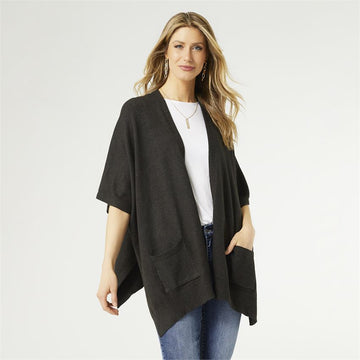 Heather Black Lightweight Cardigan