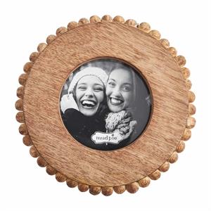 Small Mango Wood Beaded Frame