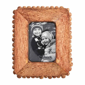Small Mango Wood Beaded Frame