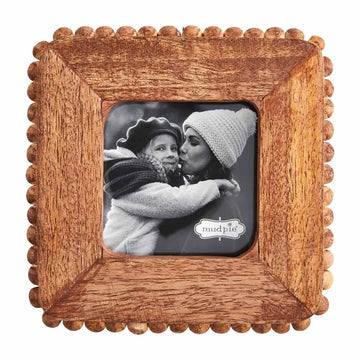 Small Mango Wood Beaded Frame