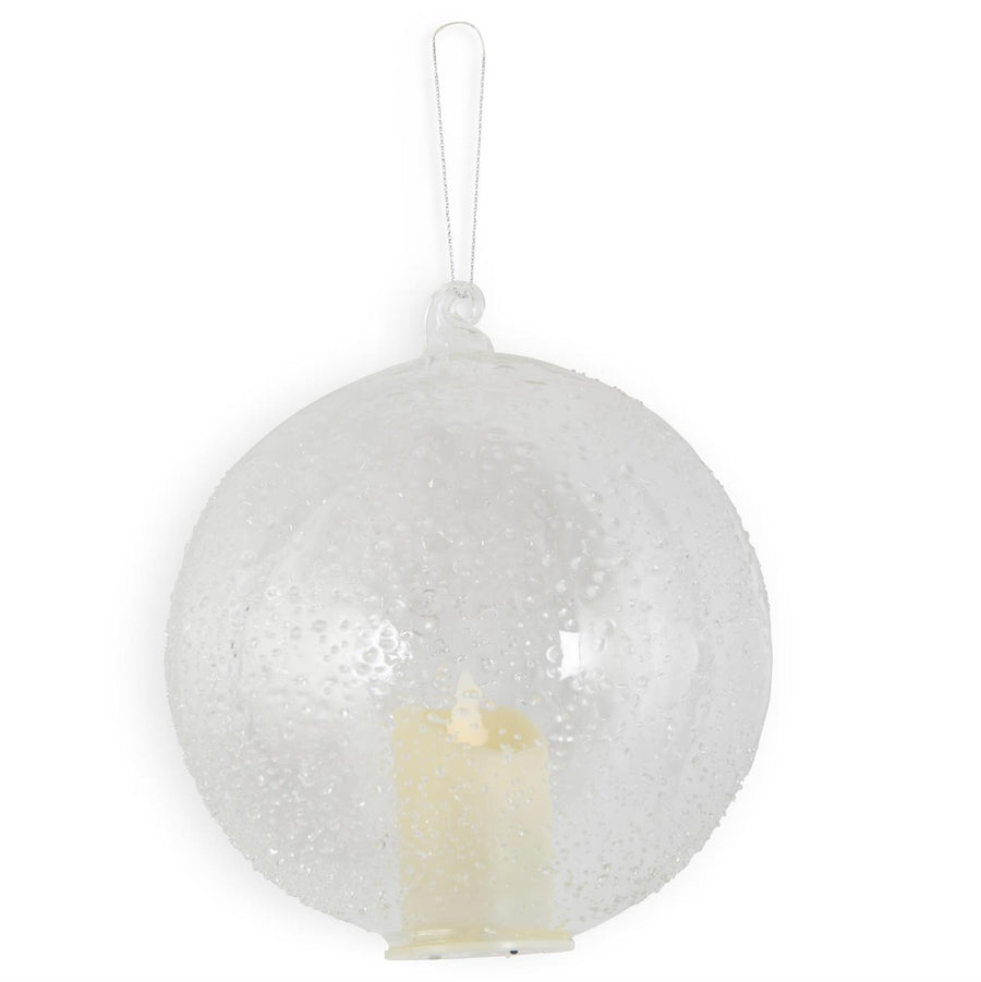 Textured Glass Timer Candle Ornament