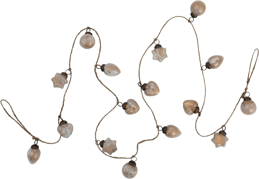 Taupe Mercury Glass Garland
