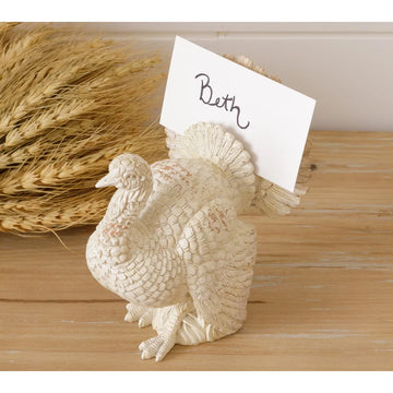 Resin Turkey Place Card Holder