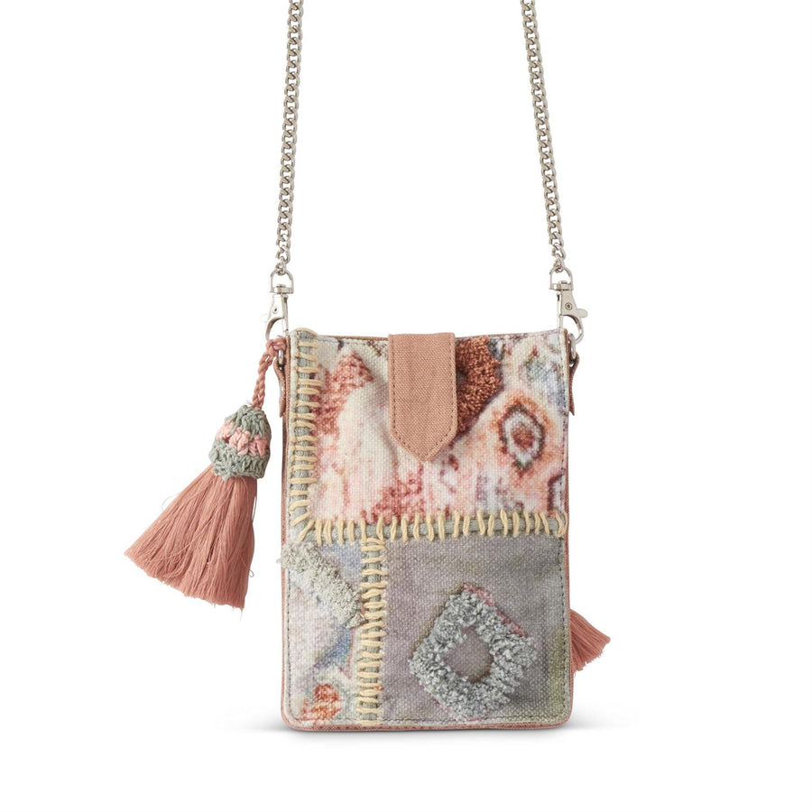 Boho Canvas Patch Cell Phone Purse