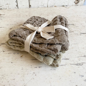 Set of Two Cotton Waffle Weave Dish Cloths
