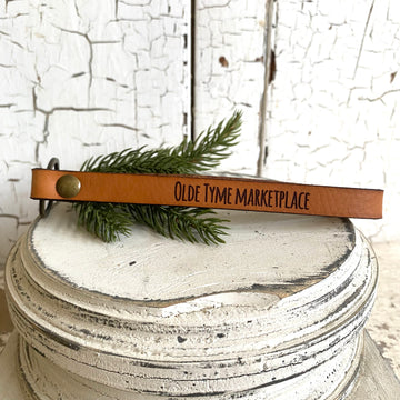 OTM/Madison Skinny Leather Key Chain