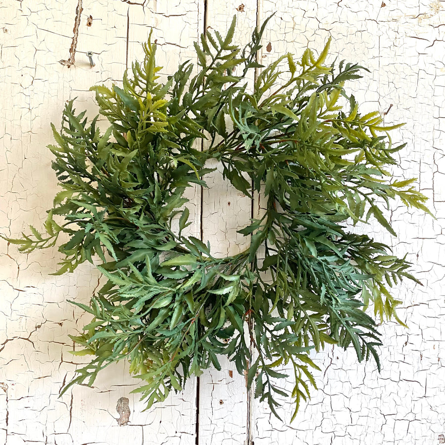 Green Leaves Candle Ring