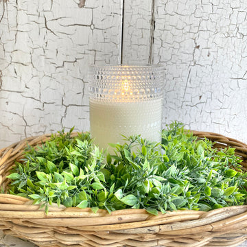 Beaded Glass LED Timer Candle - Large